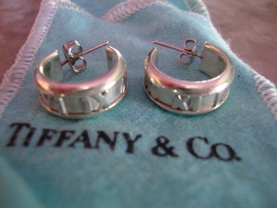 Vintage tiffany hoop earrings deals