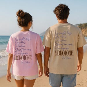 Paul Verlaine T-Shirt Monotone French Poetry Tee Autumn Song Quote Shirt Literary Aesthetic Oversized Tee Pink Beige