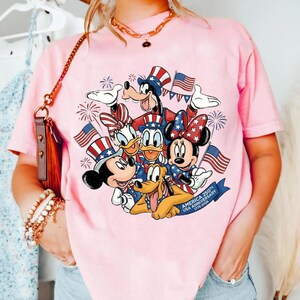 Mickey and Friends 4th July 2026 Shirt, Disney Independence Day Tee, Disneyland Family, Walt Disney World T-shirt image 2
