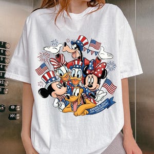 Mickey and Friends 4th July 2026 Shirt, Disney Independence Day Tee, Disneyland Family, Walt Disney World T-shirt image 7