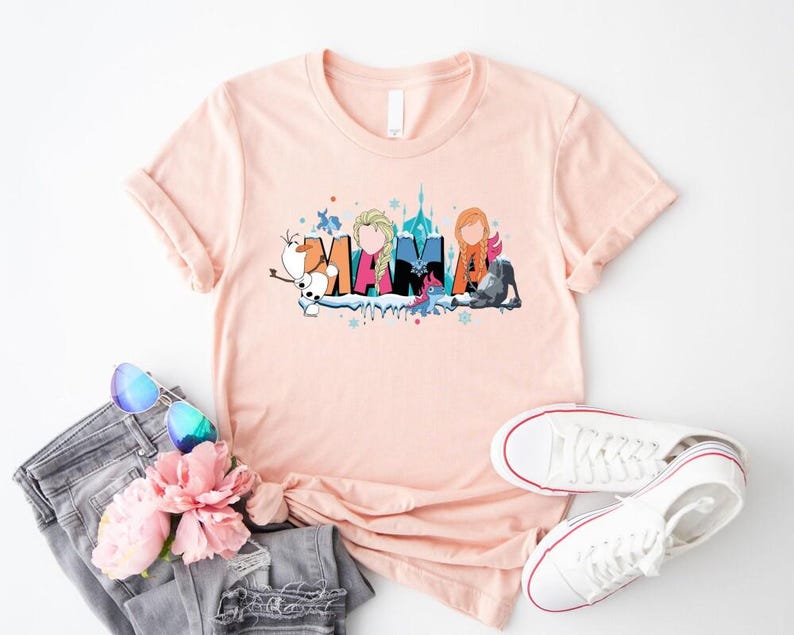 Frozen Mama Sweatshirt, Princess Mom Vacation Shirt, Family Adventure Outfit Gift for Mother’s Day and Trips image 9