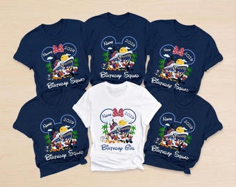 Birthday Cruise Family Matching Shirt, Personalized Friends Vacation Tee, Magical Birthday Trip Outfit for Family
