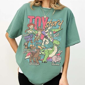 Disney Toy Story 1995 Retro Comfort Colors Shirt, Woody Buzz Lightyear Rex Tee, WDW Disneyland Family Vacation 2026 Shirt, Pixar Fest Trip T image 9