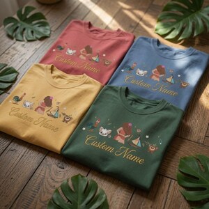 Custom Name EMBROIDERED Disney Princess Moana TShirt Sweatshirt Hoodie, I Am Moana Pua Pig Hei Hei Tee, Disney Girls Trip, Magic Kingdom image 4