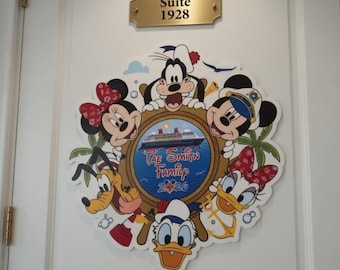 Imán personalizado para crucero familiar 2026, decoración personalizada para la puerta de vacaciones de amigos, recuerdo mágico de viaje en barco