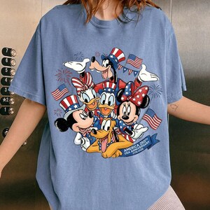 Mickey and Friends 4th July 2026 Shirt, Disney Independence Day Tee, Disneyland Family, Walt Disney World T-shirt image 3
