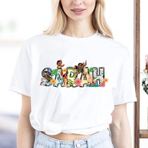 Disney Princess Moana Shirt, Disney Moana Maui Shirt, Personalized Moana Name Shirt, Moana Family Matching Shirt, Hei Hei and Pua Sweatshirt image 10
