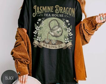 Jasmine Dragon Tea House Shirt Avatar Inspired Iroh Tee Ba Sing Se Comfort Colors Anime Lover Gift