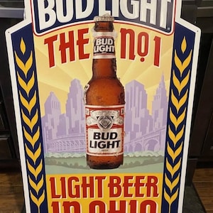 Vintage Bud Light Sign - Etsy