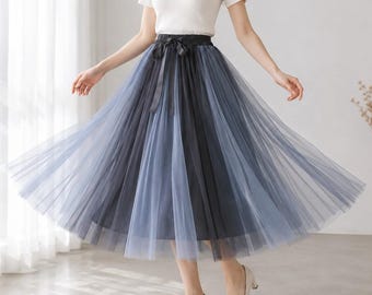 Purple Tulle Skirt: Light Summer Occasion Wear, Midi Design Tutu