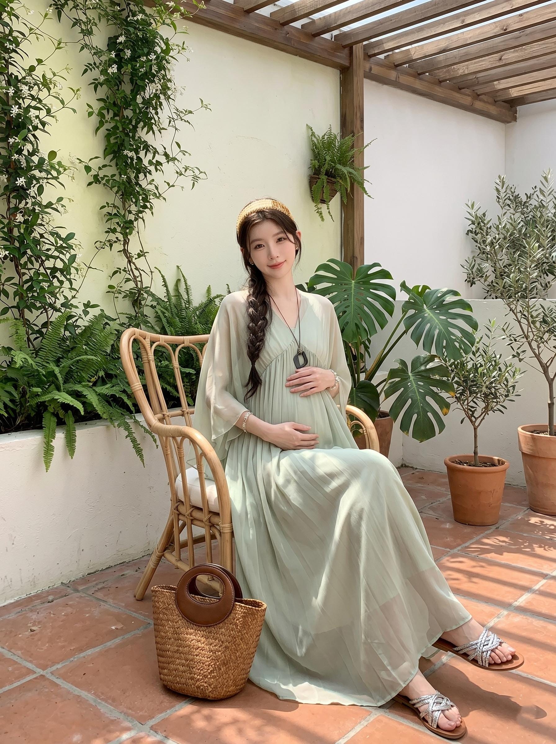 sage green baby shower dress Maternity Long sleeves add a touch of sophistication Ecavus Womens Off Shoulder Maternity