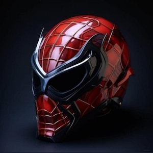 Spiderman motorcycle helmet - Etsy 日本