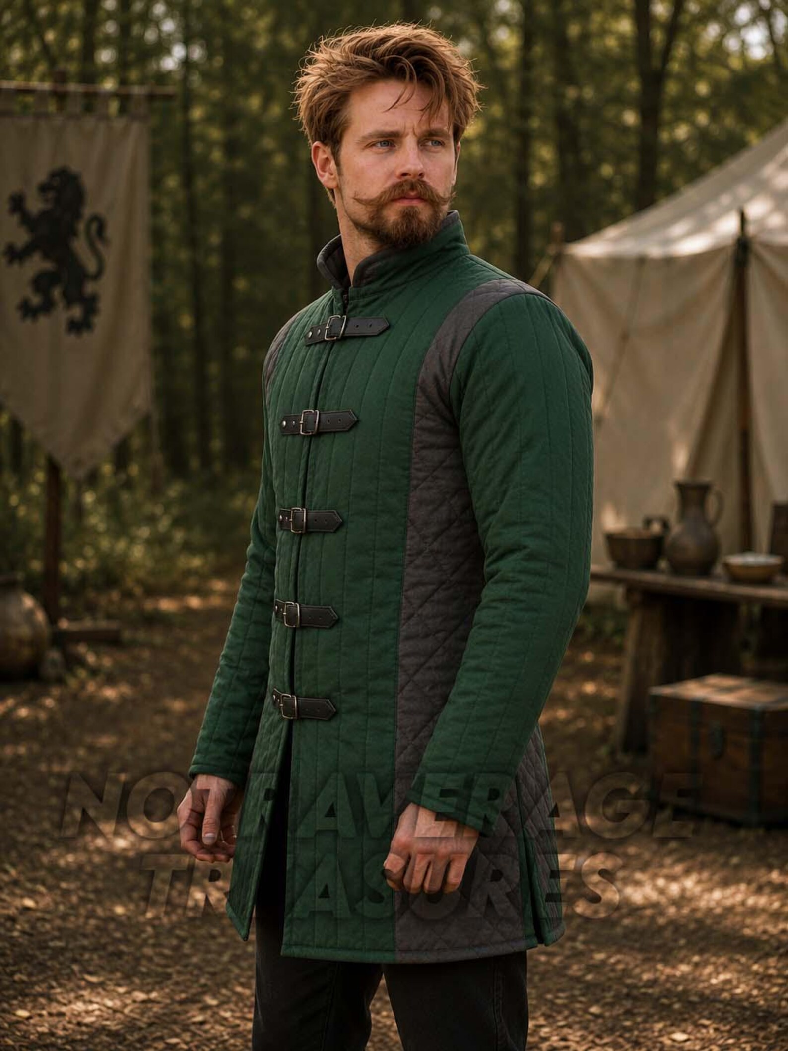 Medieval Knight Padding Medieval Thick Padded Gambeson Jacket – Full Sleeve Armor Padding for ...