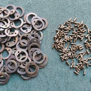 Kit de anillos de cota de malla remachados planos de titanio – Suministros para la reparación de armaduras medievales