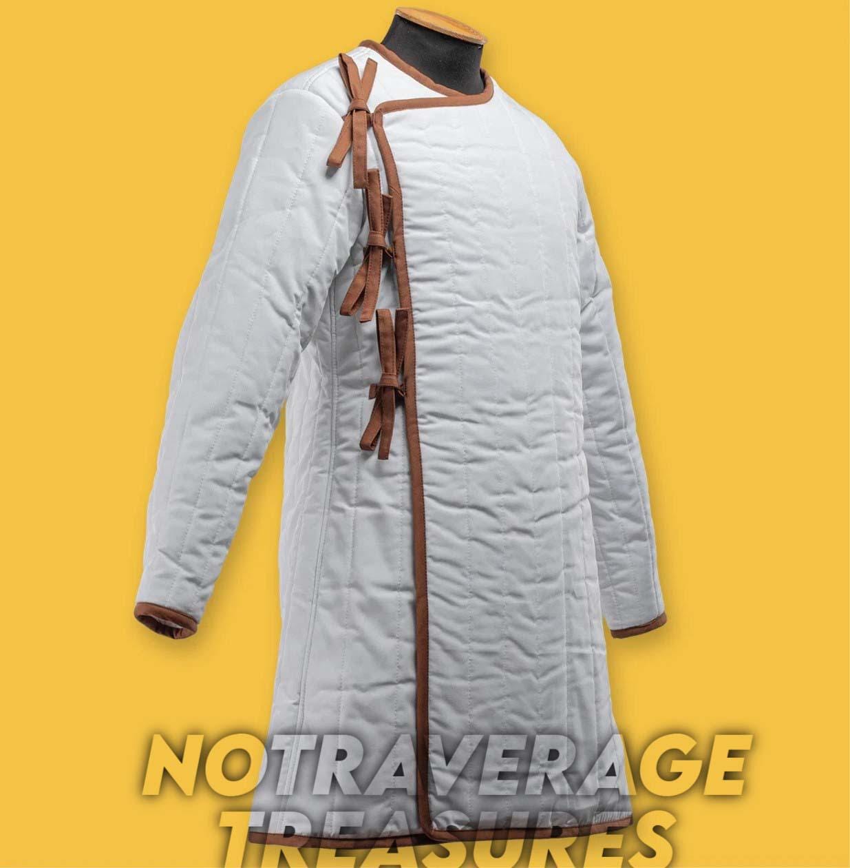 Cotton Padded Gambeson Jacket, Medieval Viking Arming Coat for LARP SCA ...