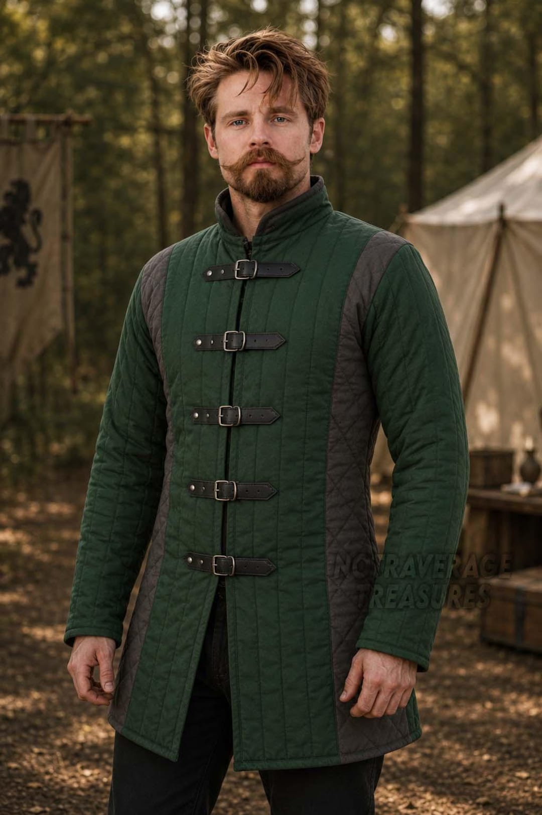 Medieval Thick Padded Gambeson Jacket – Full Sleeve Armor Padding for ...