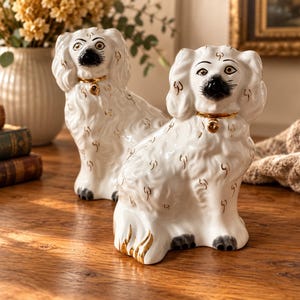 英国Beswick ベスウィック スタッフォードシャードッグ ペア 1378-6 Beswick 1378 6 - Etsy