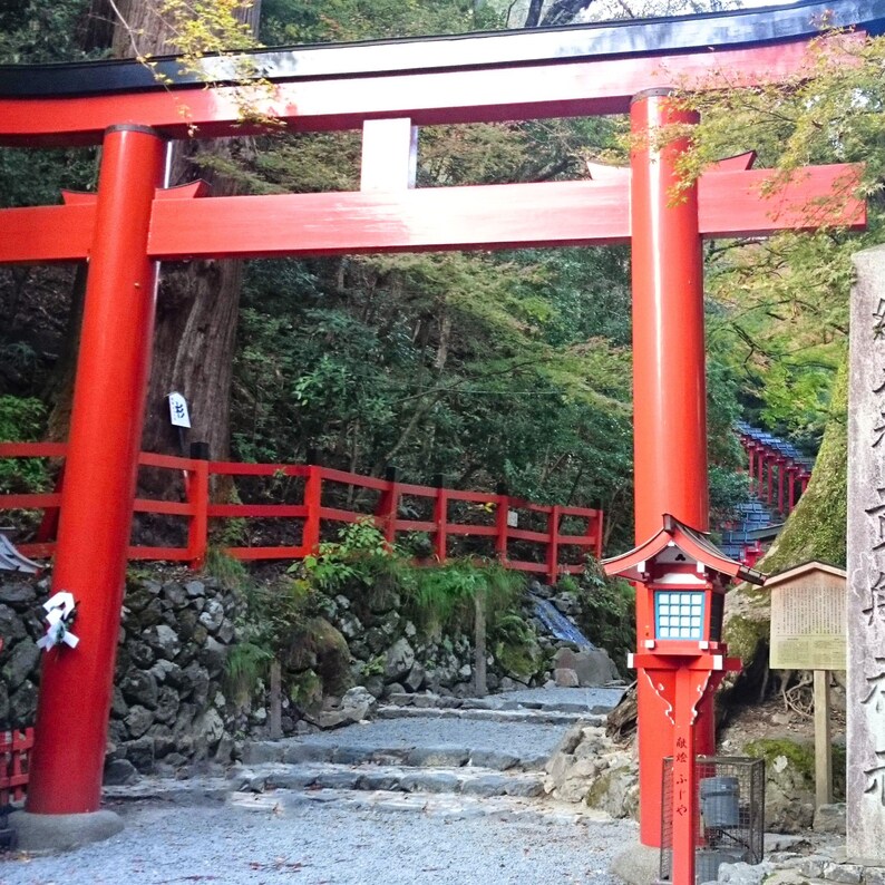 Torii Gate and Stone Steps in Japan | Traditional Shrine Path ...