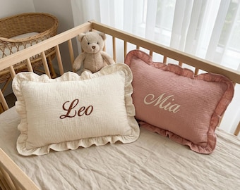 Cuscino personalizzato con nome, cuscino personalizzato per la cameretta, regalo per neonato, decorazione per la cameretta dei bambini da tramandare di generazione in generazione, ricordo del baby shower.