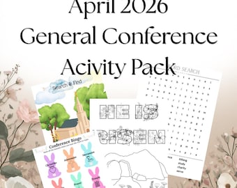 2026 General Conference Activity Pack - 10 page variety bundle