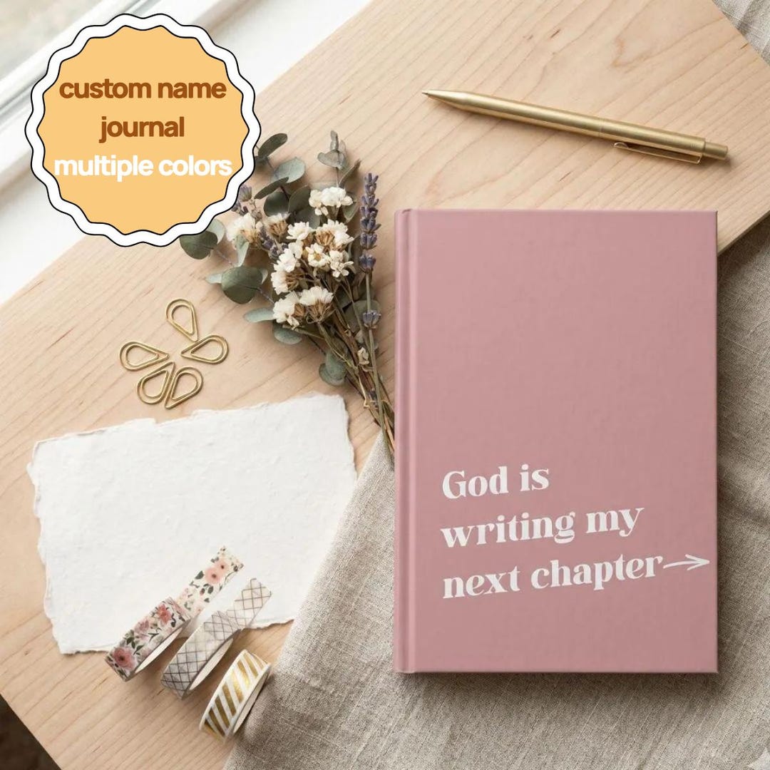 Christian Prayer Journal Bible Study Notebook, God is Writing My Next ...