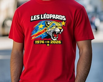 Les Léopards, T-Shirt 1974–2026, Unisex Comfort Colors 1717 Bestes RDC Fußball-Weltpokal-T-Shirt, Afrika-Spiel, Kongo eloko Makasi T-Shirt
