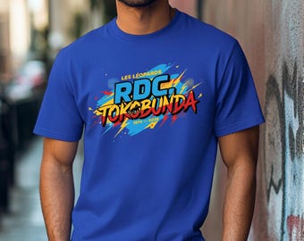 RDC, Tokobunda-T-Shirt, WM 2026 Tshirt Comfort Farben 1717, Bestes DRC Fußball-T-Shirt, Fußballgeschenk, Kongo eloko Makasi, Afrika Tshirt