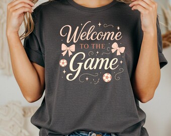 Willkommen zum Spiel T-Shirt, Fußball-T-Shirt Geschenk, Comfort Colors 1717 Bestes Kokette-T-Shirt WM 2026, Spieltag, Kokette und Fußball-T-Shirt