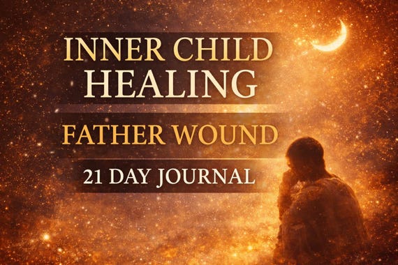 Inner Child & Father Wound Healing Journal | 21-Day Shadow Work PDF | Trauma Healing Workbook