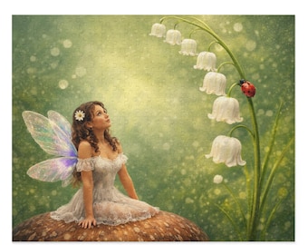 Lelietje-van-dalen puzzel sprookjes | Mystieke fantasykunst, op de natuur geïnspireerd (120, 252, 500 stuks)