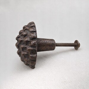 Pine Cone Drawer Knob Cast Iron Cabinet Pull Rustic Decor