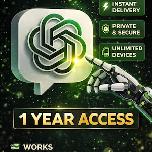ChatGPT Plus 1 Year Subscription | Instant Digital Access | AI Assistant Upgrade | Fast Delivery | Premium Account
