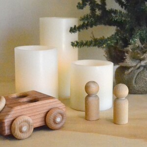 RunAbout, Redwood Toy Car, Handmade image 6