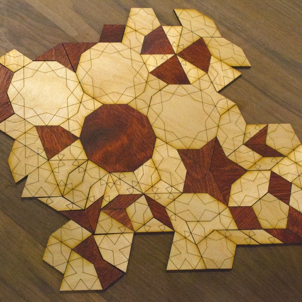 Girih Tiles, Penrose Tile, Pentagon Puzzle, Tile Puzzle, Physics Puzzle,  Pattern Blocks, Pattern Tiles, STEM