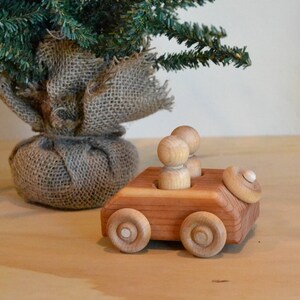 RunAbout, Redwood Toy Car, Handmade image 3