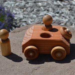 RunAbout, Redwood Toy Car, Handmade image 4