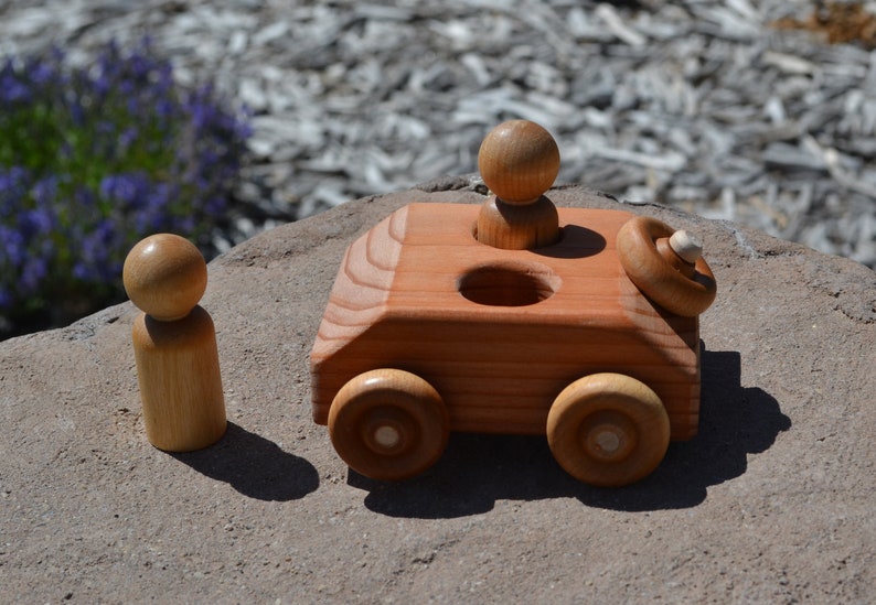 RunAbout, Redwood Toy Car, Handmade image 4