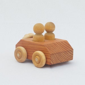 RunAbout, coche de juguete Redwood, hecho a mano, coche, coche para dos personas, vehículo
