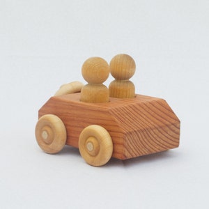 RunAbout, Redwood Toy Car, Handmade image 1