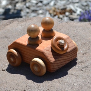 RunAbout, Redwood Toy Car, Handmade image 2