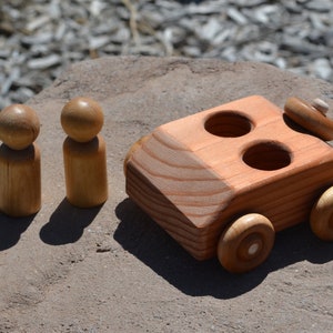 RunAbout, Redwood Toy Car, Handmade image 10