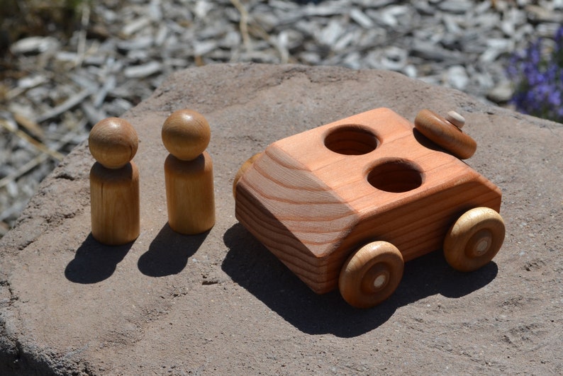 RunAbout, Redwood Toy Car, Handmade image 10