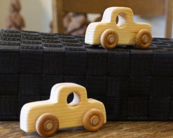 2 ea. Toy Wood Pickup Truck, Pine Wood