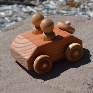 RunAbout, Redwood Toy Car, Handmade image 7