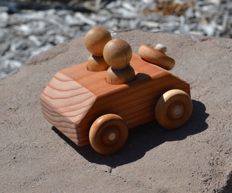 RunAbout, Redwood Toy Car, Handmade image 7