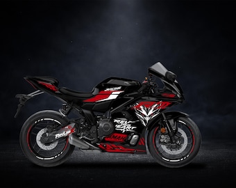 Sport Bike Decals Kit | R7 Style Racing Graphics | Custom Motorcycle Stickers | Track Inspired Design