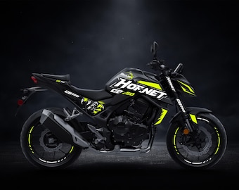 CB750 Hornet Decal Kit | Minimal Racing Graphics | Custom Color Motorcycle Stickers | Naked Bike Decals