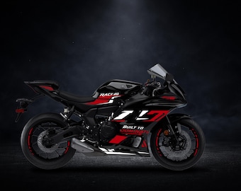 R7 2022-2025 Motorcycle Decal Kit | Racing Graphics Stickers | Custom Color Sport Bike Decals | Aggressive Vector Design