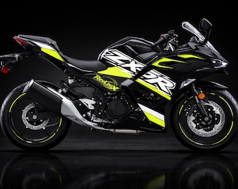 ZX Style Ninja 500 Motorcycle Decals | Custom Racing Graphics | Oracal 651 Vinyl