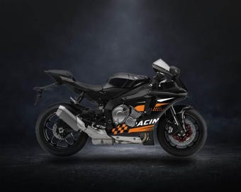 Yamaha R1 (2015-2019) Decal Kit | fsdf332 | Custom Color Motorcycle Graphics Stickers